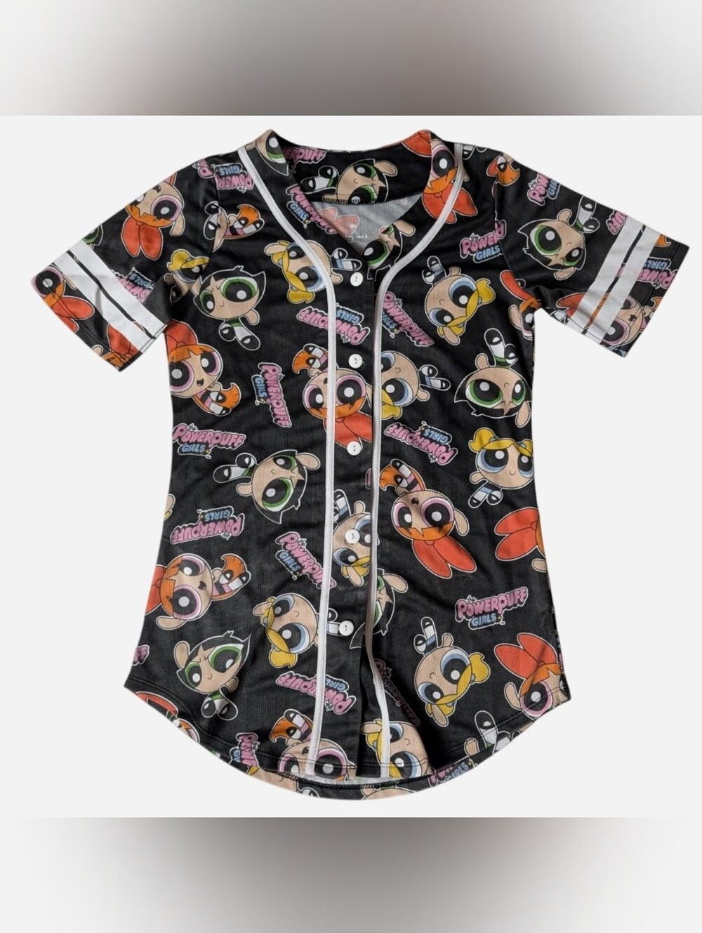 Black Powerpuff Girls Baseball Jersey (fits a M/L)‼️Price Is Firm